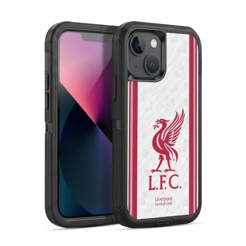 Head Case Designs Officially Licensed Liverpool Football Club Away 2026/27 Kit Ultra-Armoured Shockproof Case [Military Grade Protection] Compatible with Apple iPhone 13 - 1