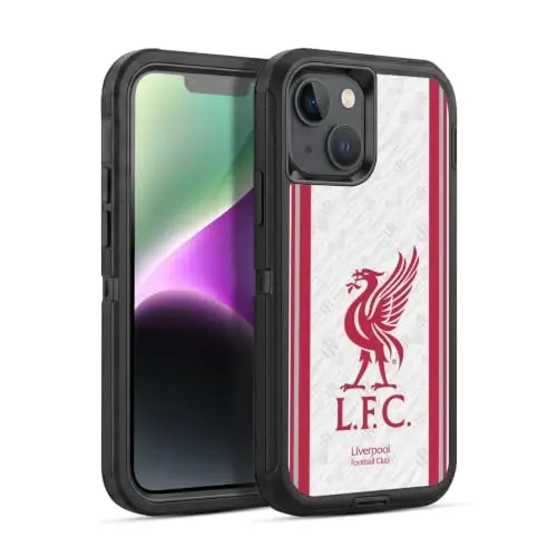 Head Case Designs Officially Licensed Liverpool Football Club Away 2026/27 Kit Ultra-Armoured Shockproof Case [Military Grade Protection] Compatible with Apple iPhone 14 - 1