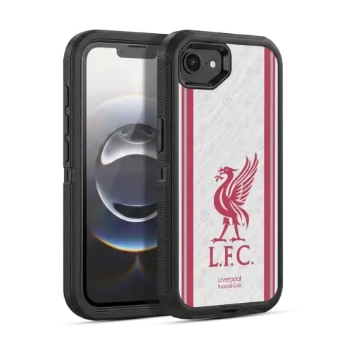 Head Case Designs Officially Licensed Liverpool Football Club Away 2026/27 Kit Ultra-Armoured Shockproof Case [Military Grade Protection] Compatible with Apple iPhone 16e / iPhone 17e - 1