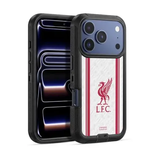 Head Case Designs Officially Licensed Liverpool Football Club Away 2026/27 Kit Ultra-Armoured Shockproof Case [Military Grade Protection] Compatible with Apple iPhone 17 Pro Max - 1