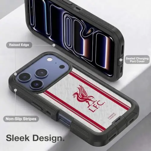 Head Case Designs Officially Licensed Liverpool Football Club Away 2026/27 Kit Ultra-Armoured Shockproof Case [Military Grade Protection] Compatible with Apple iPhone 18 Pro Max - Head Case Designs (1)