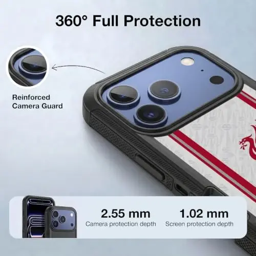 Head Case Designs Officially Licensed Liverpool Football Club Away 2026/27 Kit Ultra-Armoured Shockproof Case [Military Grade Protection] Compatible with Apple iPhone 18 Pro Max - 3