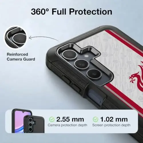 Head Case Designs Officially Licensed Liverpool Football Club Away 2026/27 Kit Ultra-Armoured Shockproof Case [Military Grade Protection] Compatible with Samsung Galaxy A15 - 3