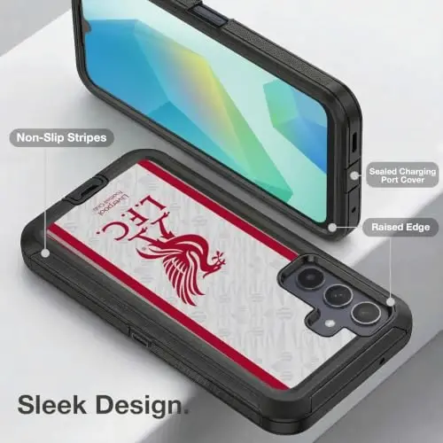 Head Case Designs Officially Licensed Liverpool Football Club Away 2026/27 Kit Ultra-Armoured Shockproof Case [Military Grade Protection] Compatible with Samsung Galaxy A16 5G - 2