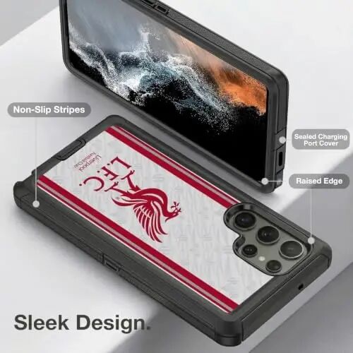 Head Case Designs Officially Licensed Liverpool Football Club Away 2026/27 Kit Ultra-Armoured Shockproof Case [Military Grade Protection] Compatible with Samsung Galaxy S22 Ultra 5G - Head Case Designs (1)