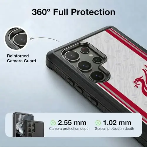 Head Case Designs Officially Licensed Liverpool Football Club Away 2026/27 Kit Ultra-Armoured Shockproof Case [Military Grade Protection] Compatible with Samsung Galaxy S22 Ultra 5G - 3
