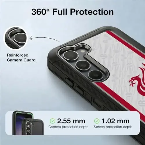 Head Case Designs Officially Licensed Liverpool Football Club Away 2026/27 Kit Ultra-Armoured Shockproof Case [Military Grade Protection] Compatible with Samsung Galaxy S23+ 5G - 3