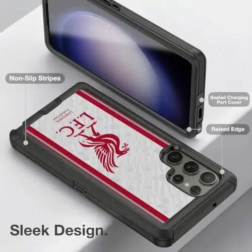 Head Case Designs Officially Licensed Liverpool Football Club Away 2026/27 Kit Ultra-Armoured Shockproof Case [Military Grade Protection] Compatible with Samsung Galaxy S23 Ultra 5G - Head Case Designs (1)