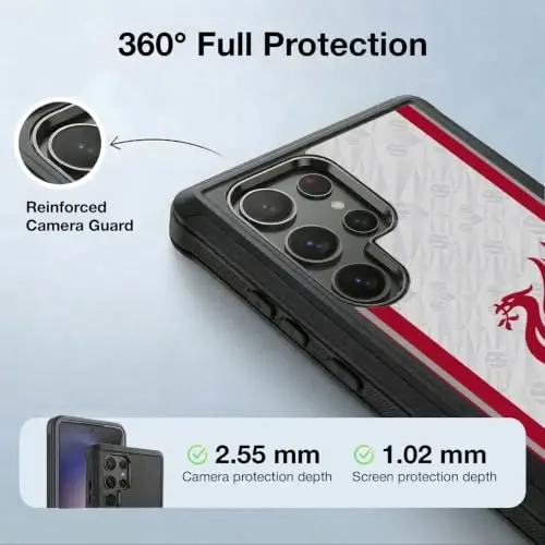 Head Case Designs Officially Licensed Liverpool Football Club Away 2026/27 Kit Ultra-Armoured Shockproof Case [Military Grade Protection] Compatible with Samsung Galaxy S23 Ultra 5G - 3
