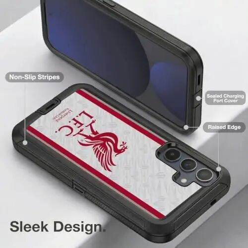 Head Case Designs Officially Licensed Liverpool Football Club Away 2026/27 Kit Ultra-Armoured Shockproof Case [Military Grade Protection] Compatible with Samsung Galaxy S24 FE - Head Case Designs (1)