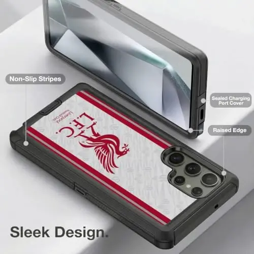 Head Case Designs Officially Licensed Liverpool Football Club Away 2026/27 Kit Ultra-Armoured Shockproof Case [Military Grade Protection] Compatible with Samsung Galaxy S24 Ultra 5G - Head Case Designs (1)