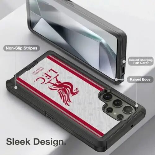Head Case Designs Officially Licensed Liverpool Football Club Away 2026/27 Kit Ultra-Armoured Shockproof Case [Military Grade Protection] Compatible with Samsung Galaxy S24 Ultra 5G - Head Case Designs (1)