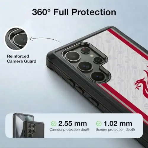 Head Case Designs Officially Licensed Liverpool Football Club Away 2026/27 Kit Ultra-Armoured Shockproof Case [Military Grade Protection] Compatible with Samsung Galaxy S24 Ultra 5G - 3