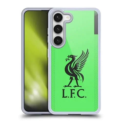 Head Case Designs Officially Licensed Liverpool Football Club Away Goalkeeper 2019/20 Kit Gel Case [Military Grade Protection] Compatible with Samsung Galaxy S23 5G and Compatible with MagSafe 