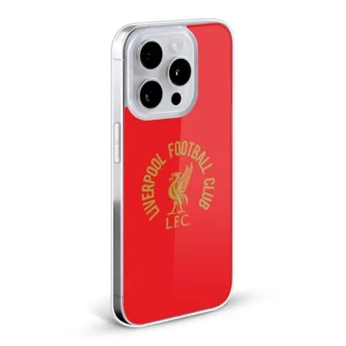 Head Case Designs Officially Licensed Liverpool Football Club Gold LFC On Red Liver Bird Gel Case [Military Grade Protection] Compatible with Apple iPhone 14 Pro and Compatible with MagSafe - 2