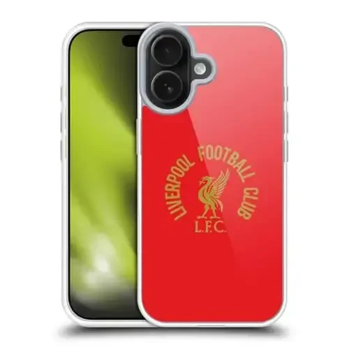 Head Case Designs Officially Licensed Liverpool Football Club Gold LFC On Red Liver Bird Gel Case [Military Grade Protection] Compatible with Apple iPhone 17 - 4