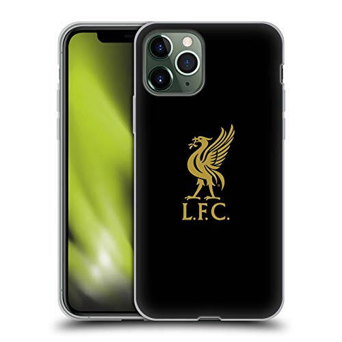 Head Case Designs Officially Licensed Liverpool Football Club Gold Logo On Black Liver Bird Soft Gel Case Compatible with Apple iPhone 11 Pro - 7