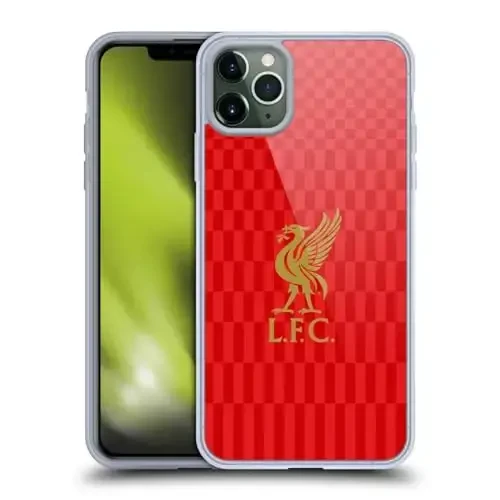 Head Case Designs Officially Licensed Liverpool Football Club Gold On Red Kit Liver Bird Gel Case [Military Grade Protection] Apple iPhone 11 Pro Max bilan mos va MagSafe bilan mos keladi 