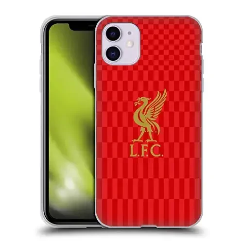 Head Case Designs Officially Licensed Liverpool Football Club Gold On Red Kit Liver Bird Gel Case [Military Grade Protection] Compatible with Apple iPhone 11 - HEAD CASE DESIGNS