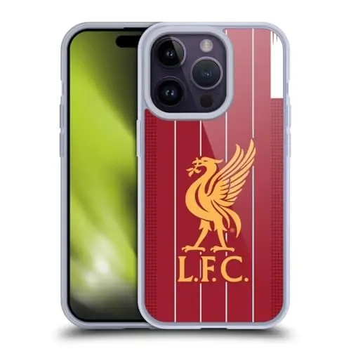 Head Case Designs Officially Licensed Liverpool Football Club Home 2019/20 Kit Gel Case [Military Grade Protection] Compatible with Apple iPhone 14 Pro and Compatible with MagSafe - 1