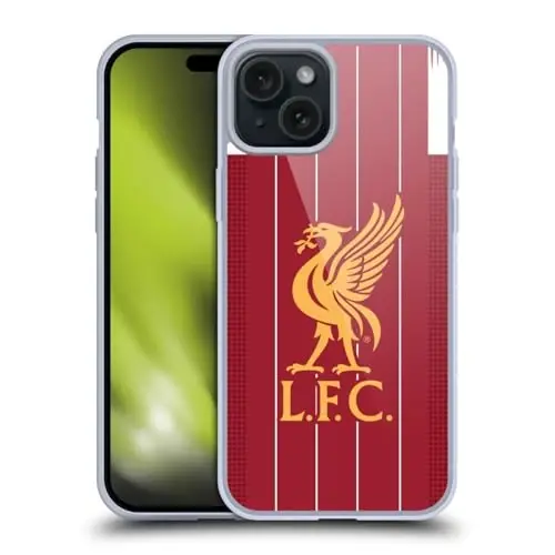 Head Case Designs Officially Licensed Liverpool Football Club Home 2019/20 Kit Gel Case [Military Grade Protection] Compatible with Apple iPhone 15 Plus and Compatible with MagSafe 