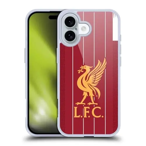 Head Case Designs Officially Licensed Liverpool Football Club Home 2019/20 Kit Gel Case [Military Grade Protection] Compatible with Apple iPhone 16 and Compatible with MagSafe 