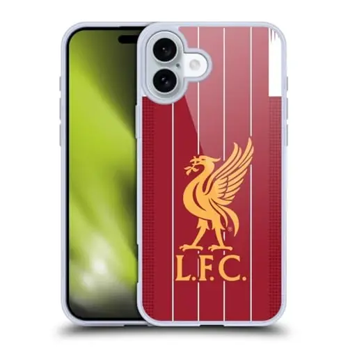 Head Case Designs Officially Licensed Liverpool Football Club Home 2019/20 Kit Gel Case [Military Grade Protection] Compatible with Apple iPhone 16 Plus and Compatible with MagSafe 