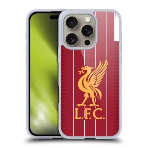 Head Case Designs Officially Licensed Liverpool Football Club Home 2019/20 Kit Gel Case [Military Grade Protection] Compatible with Apple iPhone 16 Pro and Compatible with MagSafe 