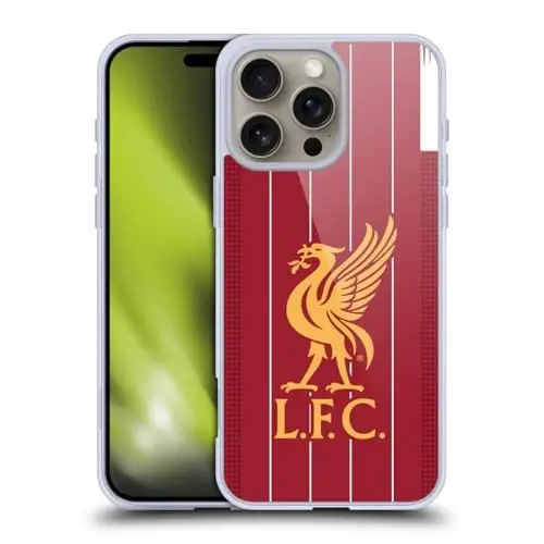Head Case Designs Officially Licensed Liverpool Football Club Home 2019/20 Kit Gel Case [Military Grade Protection] Compatible with Apple iPhone 16 Pro Max and Compatible with MagSafe - 1