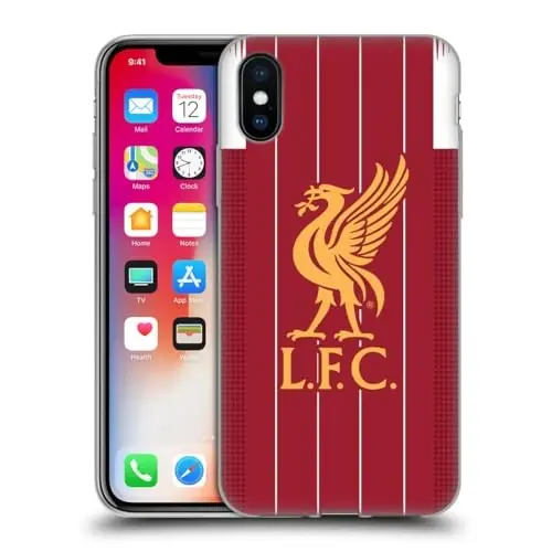 Head Case Designs Officially Licensed Liverpool Football Club Home 2019/20 Kit Soft Gel Case Compatible with Apple iPhone X/iPhone Xs 