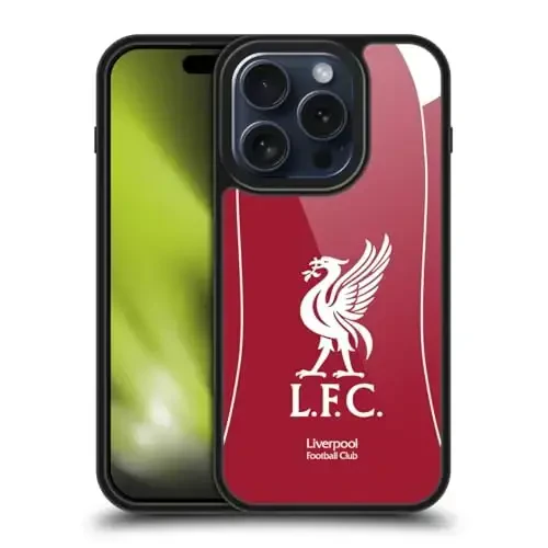 Head Case Designs Officially Licensed Liverpool Football Club Home 2025/26 Kit Gel Armour Case [Military Grade Protection] Compatible with Apple iPhone 15 Pro - 1
