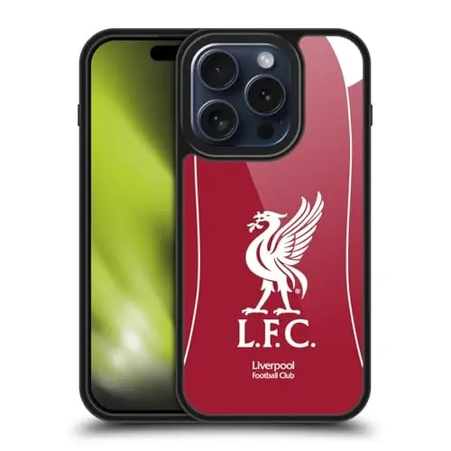 Head Case Designs Officially Licensed Liverpool Football Club Home 2025/26 Kit Gel Armour Case [Military Grade Protection] Compatible with Apple iPhone 15 Pro - 4