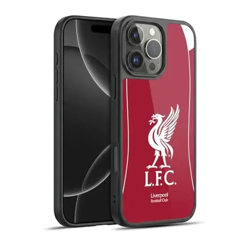 Head Case Designs Officially Licensed Liverpool Football Club Home 2025/26 Kit Gel Armour Case [Military Grade Protection] Compatible with Apple iPhone 16 Pro Max 
