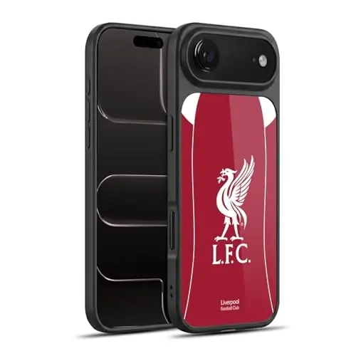 Head Case Designs Officially Licensed Liverpool Football Club Home 2025/26 Kit Gel Armor Case [Military Grade Drop Protection] Compatible with Apple iPhone 17 Air 