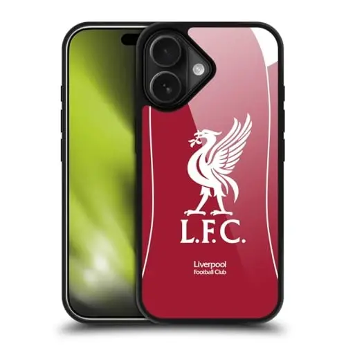 Head Case Designs Officially Licensed Liverpool Football Club Home 2025/26 Kit Gel Armour Case [Military Grade Protection] Compatible with Apple iPhone 17 - 1