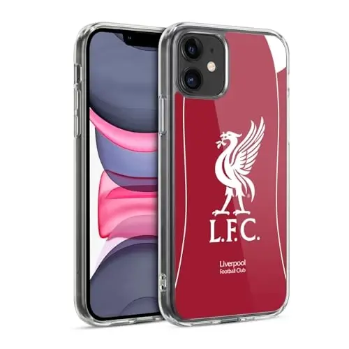 Head Case Designs Officially Licensed Liverpool Football Club Home 2025/26 Kit Gel Case [Military Grade Protection] Compatible with Apple iPhone 11 and Compatible with MagSafe - 3