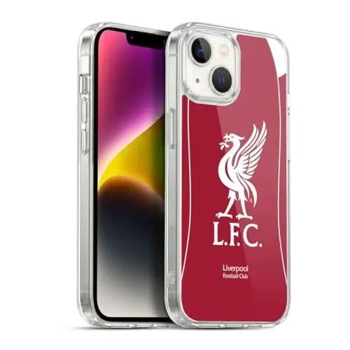 Head Case Designs Officially Licensed Liverpool Football Club Home 2025/26 Kit Gel Case [Military Grade Protection] Compatible with Apple iPhone 14 