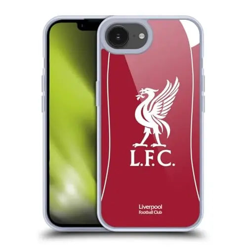 Head Case Designs Officially Licensed Liverpool Football Club Home 2025/26 Kit Gel Case [Military Grade Protection] Compatible with Apple iPhone 16e 