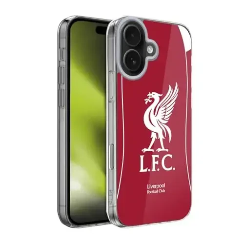 Head Case Designs Officially Licensed Liverpool Football Club Home 2025/26 Kit Gel Case [Military Grade Protection] Compatible with Apple iPhone 17 - 5