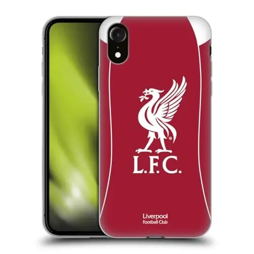 Head Case Designs Officially Licensed Liverpool Football Club Home 2025/26 Kit Gel Case [Military Grade Protection] Compatible with Apple iPhone XR - 1
