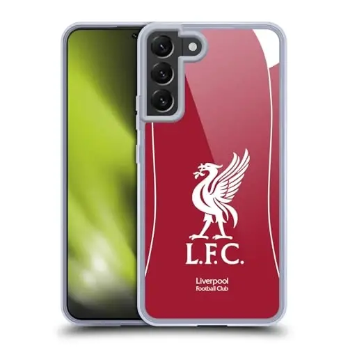 Head Case Designs Officially Licensed Liverpool Football Club Home 2025/26 Kit Gel Case [Military Grade Protection] Compatible with Samsung Galaxy S22+ 5G and Compatible with MagSafe 