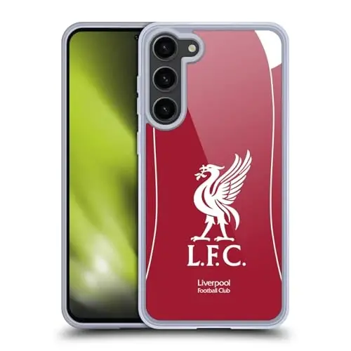 Head Case Designs Officially Licensed Liverpool Football Club Home 2025/26 Kit Gel Case [Military Grade Protection] Compatible with Samsung Galaxy S23+ 5G and Compatible with MagSafe - 1