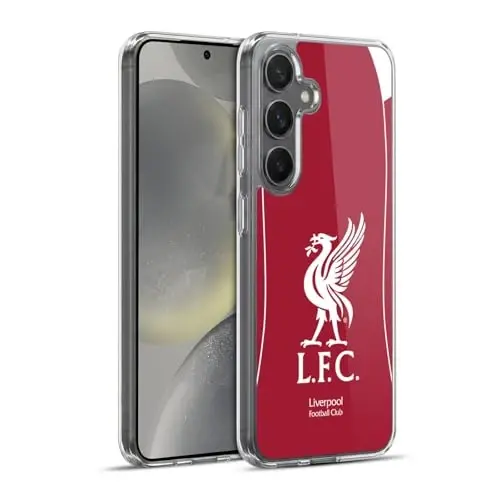 Head Case Designs Officially Licensed Liverpool Football Club Home 2025/26 Kit Gel Case [Military Grade Protection] Compatible with Samsung Galaxy S24+ 5G and Compatible with MagSafe - 1