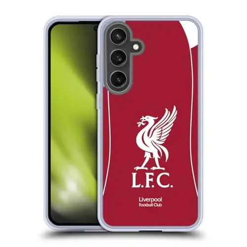 Head Case Designs Officially Licensed Liverpool Football Club Home 2025/26 Kit Gel Case [Military Grade Protection] Compatible with Samsung Galaxy S24 FE and Compatible with MagSafe - HEAD CASE DESIGNS