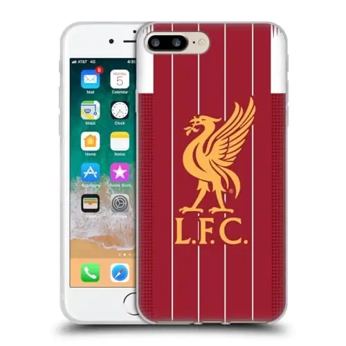 Head Case Designs Officially Licensed Liverpool Football Club Home 2019/20 Kit Gel Case [Military Grade Protection] Compatible with Apple iPhone 7 Plus/iPhone 8 Plus and Compatible with MagSafe - 1