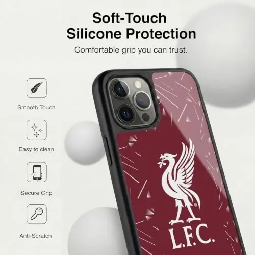 Head Case Designs Officially Licensed Liverpool Football Club Home 2026/27 Kit Gel Armor Case [Military Grade Drop Protection] Compatible with Apple iPhone 11 Pro Max - 4