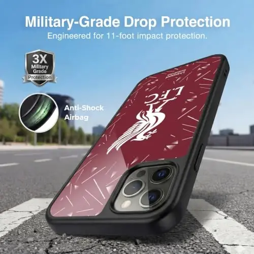 Head Case Designs Officially Licensed Liverpool Football Club Home 2026/27 Kit Gel Armor Case [Military Grade Drop Protection] Compatible with Apple iPhone 12 Pro Max - Head Case Designs (1)