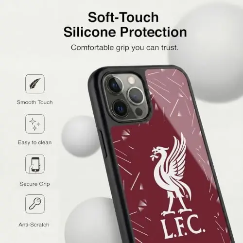 Head Case Designs Officially Licensed Liverpool Football Club Home 2026/27 Kit Gel Armor Case [Military Grade Drop Protection] Compatible with Apple iPhone 12 Pro Max - 4