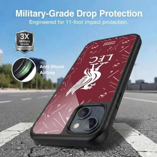 Head Case Designs Officially Licensed Liverpool Football Club Home 2026/27 Kit Gel Armor Case [Military Grade Drop Protection] Compatible with Apple iPhone 14 Plus - Head Case Designs (1)