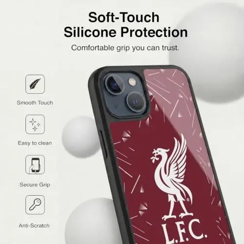 Head Case Designs Officially Licensed Liverpool Football Club Home 2026/27 Kit Gel Armor Case [Military Grade Drop Protection] Compatible with Apple iPhone 14 Plus - 4